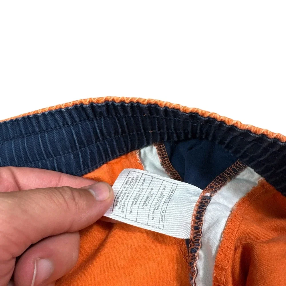 Vintage Y2K 2000s Nike Orange/White/Navy Shorts Men's XL Adjustable Waist
